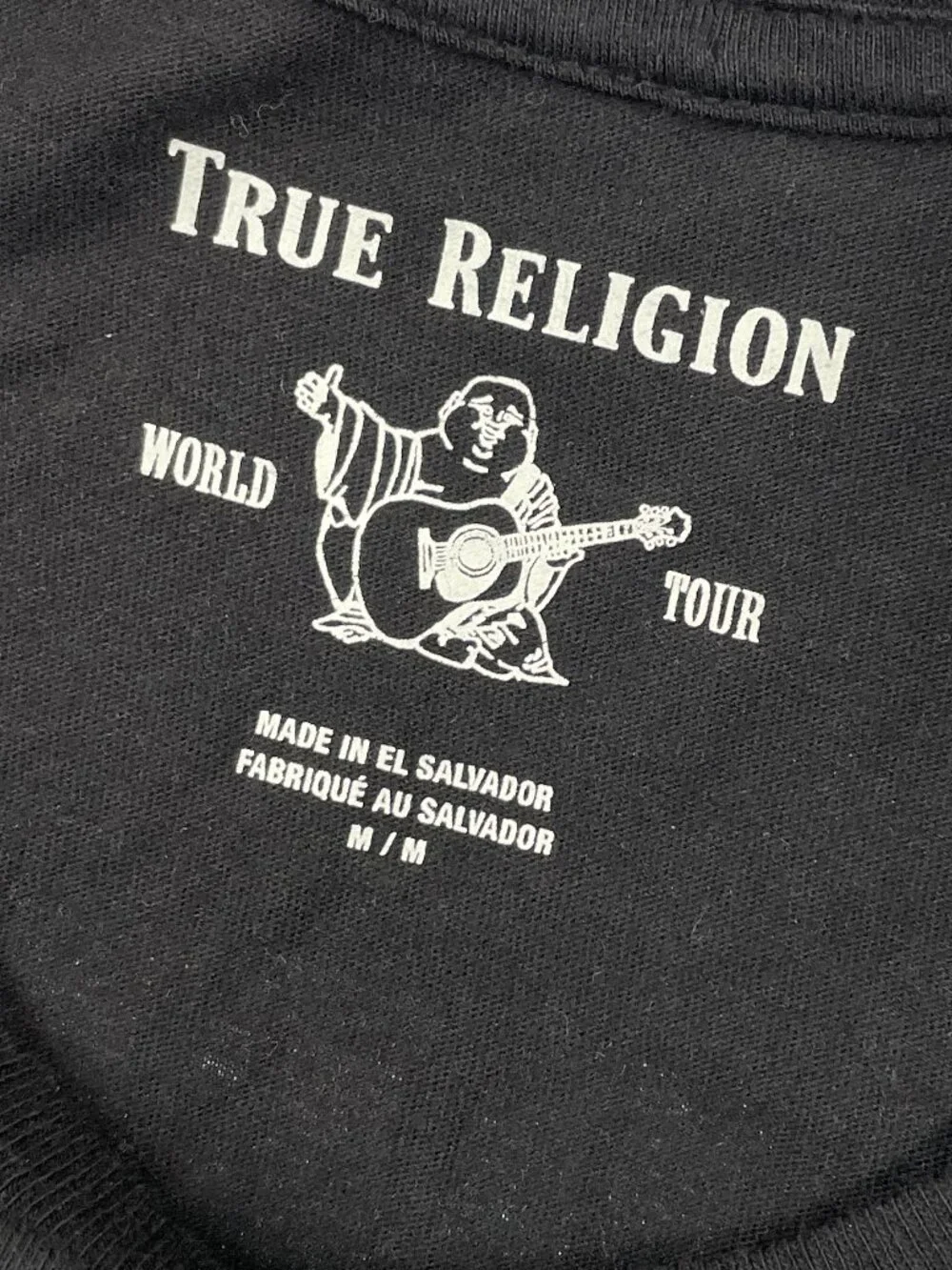 True Religion Buddha Logo Graphic T-Shirt Black Men's M NEW
